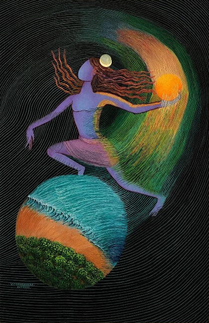 The Dream Made Form — original watercolour painting