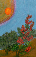 Flame Tree at Dawn — original watercolour painting