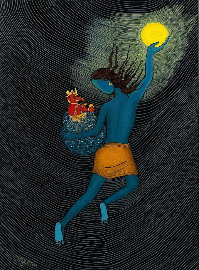 Carrier of Light — original watercolour painting
