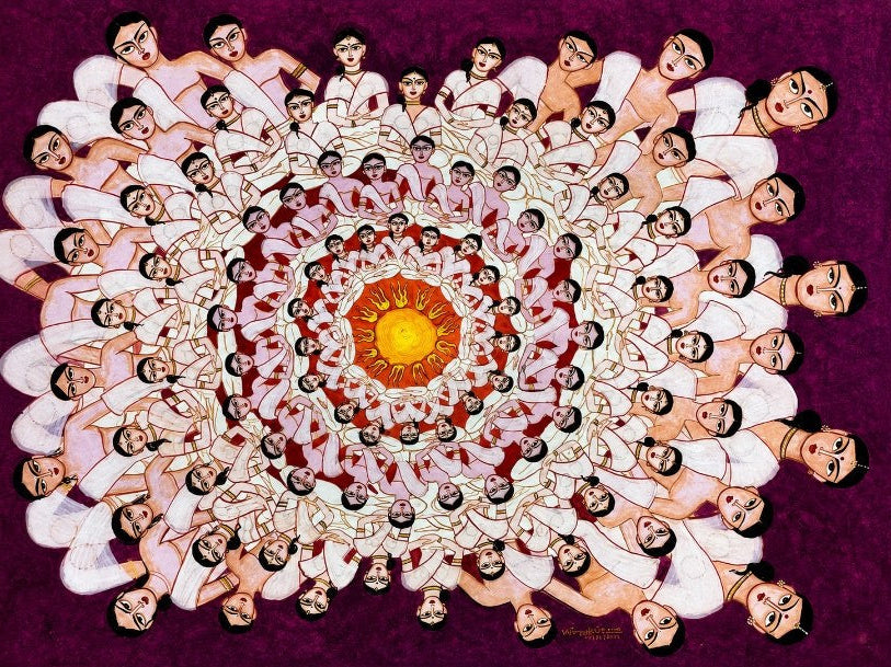 White Mandala — original watercolour painting